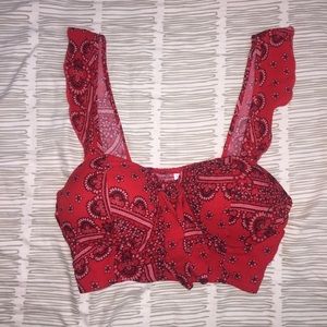 Paisley Crop Top